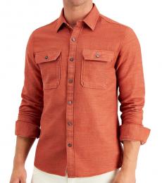 Orange Dobby Shirt