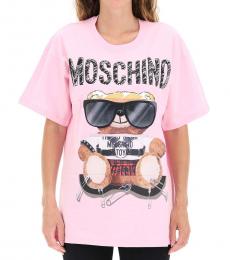 Moschino Light Pink Crewneck T-Shirt
