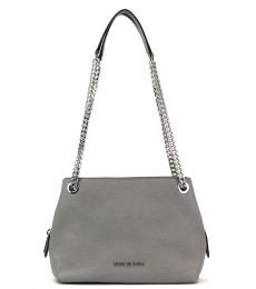 Michael Kors Pearl Grey Jet Set Chain Medium Shoulder Bag