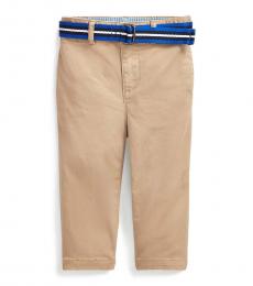 Ralph Lauren Baby Boys Classic Khaki Belted Stretch Chinos