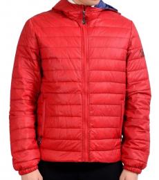Red Duck Down Parka Jacket