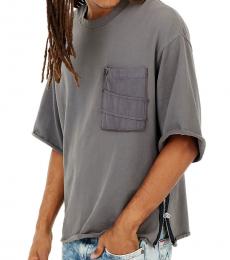 Grey Oversized Pocket T-Shirt