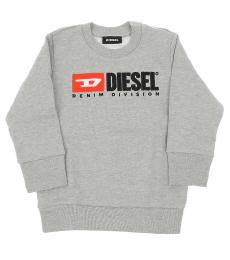 Diesel Baby Girls Grey Crewneck Sweatshirt