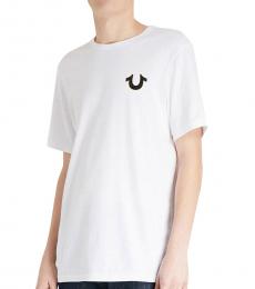 White Horseshoe Logo T-Shirt