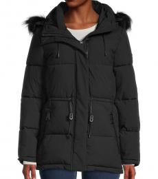 DKNY Black Hooded Jacket