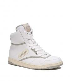 Coach Optic White C202 High Top Sneakers