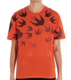 McQ Alexander McQueen Orange Swallow degradè t-shirt