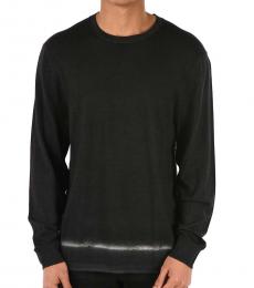 Neil Barrett Dark Grey Bleached Crewneck Sweater
