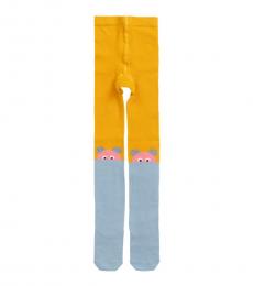 Stella McCartney Girls Yellow & Blue Tights
