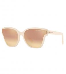 Armani Exchange Matte Opal Anti-Reflective Sunglasses