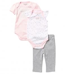 Juicy Couture 3 Piece Bodysuits/Pants Set (Baby Girls)