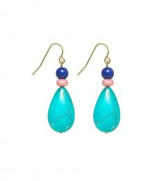 Blue Multi Stone Drop Earrings
