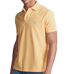 Yellow Classic-Fit Mesh Polo