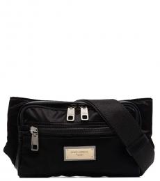 Dolce & Gabbana Black Solid Large Crossbody Bag