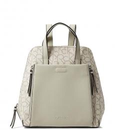 Calvin Klein White Lilly Small Backpack