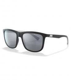 Armani Exchange Black Polarized Square Sunglasses