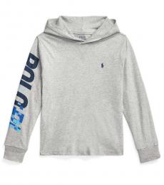 Boys Andover Heather Hooded T-Shirt