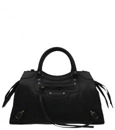 Balenciaga Black Neo Classic City Large Satchel