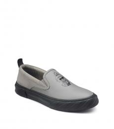 Karl Lagerfeld Grey Logo Slip On Sneakers