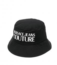 Versace Jeans Couture Black Logo Bucket Hat