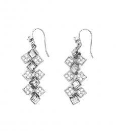 Ralph Lauren Silver Cluster Drop Earrings