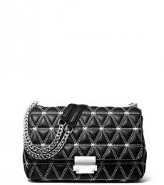 Michael Kors Black Sloan Quilted Medium Shoulder Bag