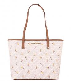 Michael Kors Vanilla Jet Set Travel Medium Tote