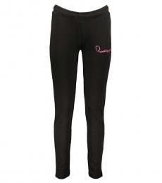 Cavalli Class Black Logo Pull On Pant