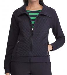 Ralph Lauren Navy Blue Quilted Full-Zip Jacket
