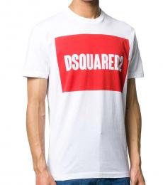 Dsquared2 White Printed Logo T-Shirt