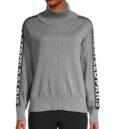 Karl Lagerfeld Light Grey Turtleneck Sweater