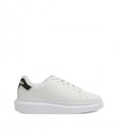 Just Cavalli White Low Top Sneakers