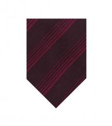 Plum Regimental Stripe Tie