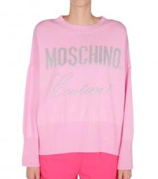 Moschino Light Pink Boxy Sweater