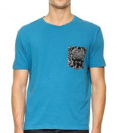 Turquoise Pocket T-Shirts