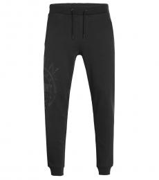 Black Solid Pullover Joggers