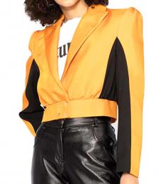 Orange Cropped Jacket