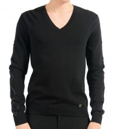 Versace Collection Black V-Neck Sweater