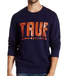 True Religion Navy Blue Hard Knocks Sweatshirt