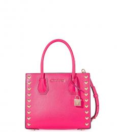 Michael Kors Pink Mercer Heart Small Satchel
