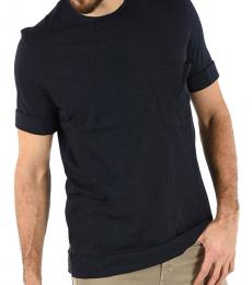 Neil Barrett Dark Blue Pocket Crew-Neck T-Shirt