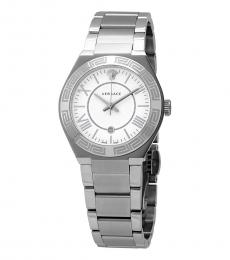 Silver White Dial Watch