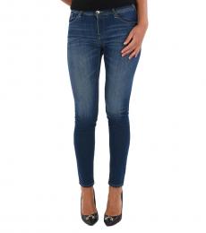 Emporio Armani Denim Stonewashed Skinny Fit Jeans