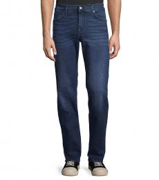 7 For All Mankind Navy Blue Slimmy Straight Jeans