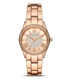 Michael Kors Rose Gold Heather Crystals Watch