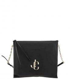Jimmy Choo Black Varenne Large Crossbody Bag