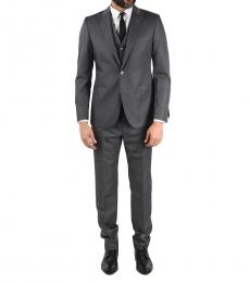 Corneliani Dark Grey   3 Piece Waistcoat Suit