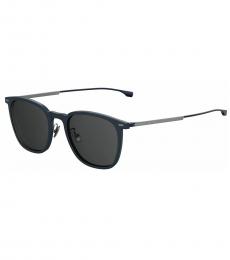 Dark Blue Matte Square Sunglasses