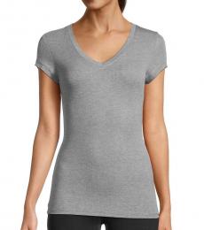 Light Grey V-Neck T-Shirt