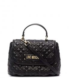Black Quilted Small Satchel